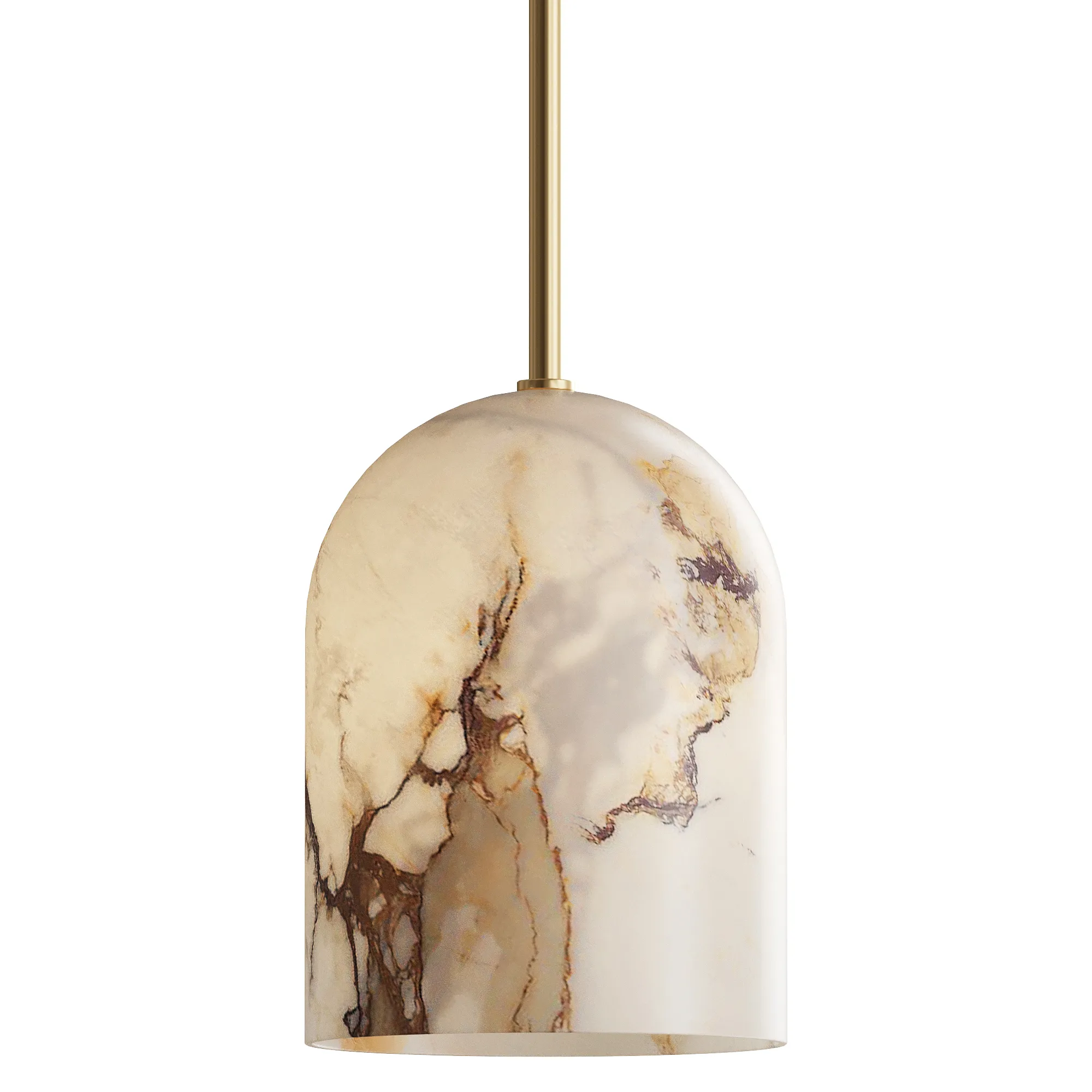Belfry Arm Alabaster Pendant Lamp 3D Model .c4d .max .obj .3ds .fbx .stl .blend 