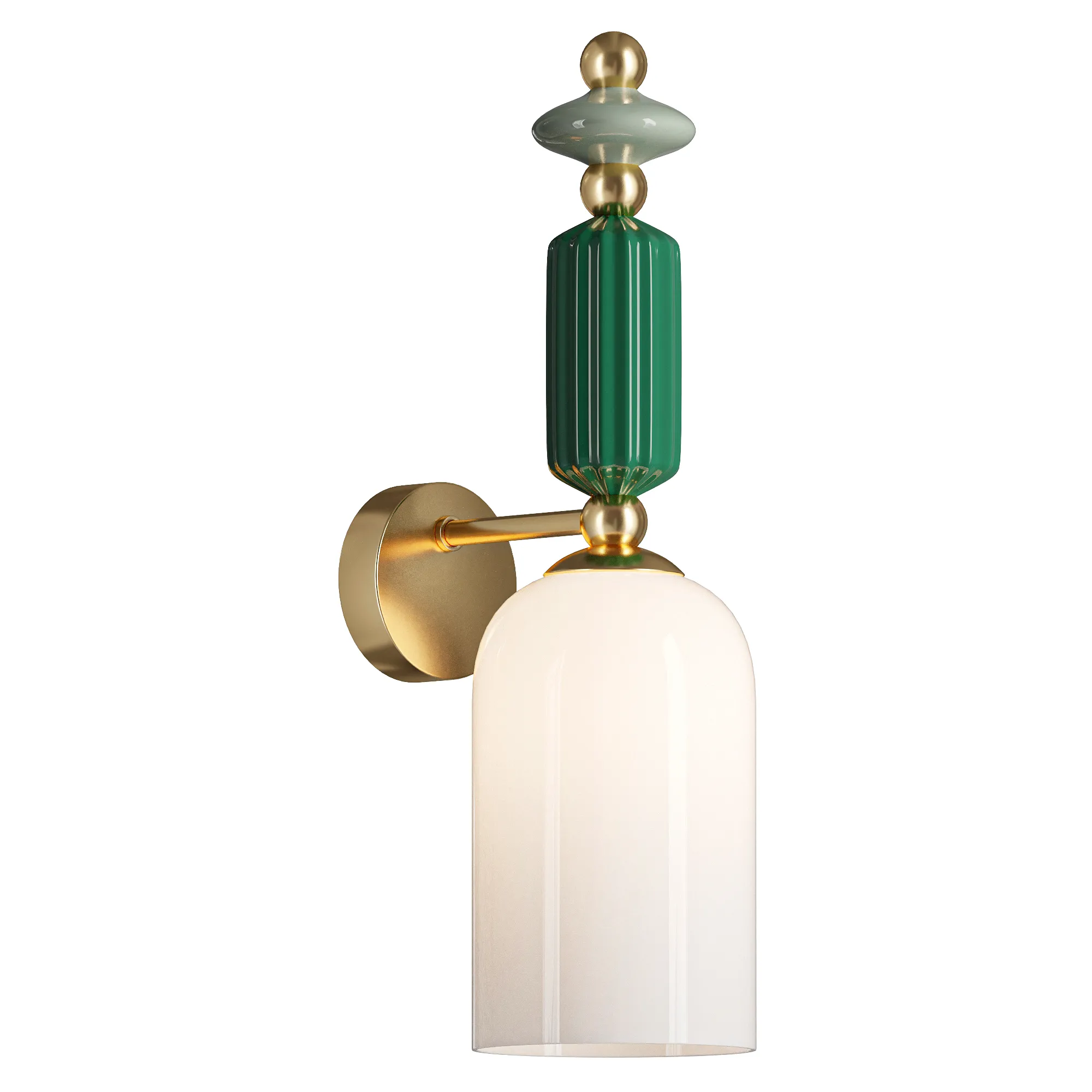 Candy Classic Wall Lamp 3D Model .c4d .max .obj .3ds .fbx .stl .blend