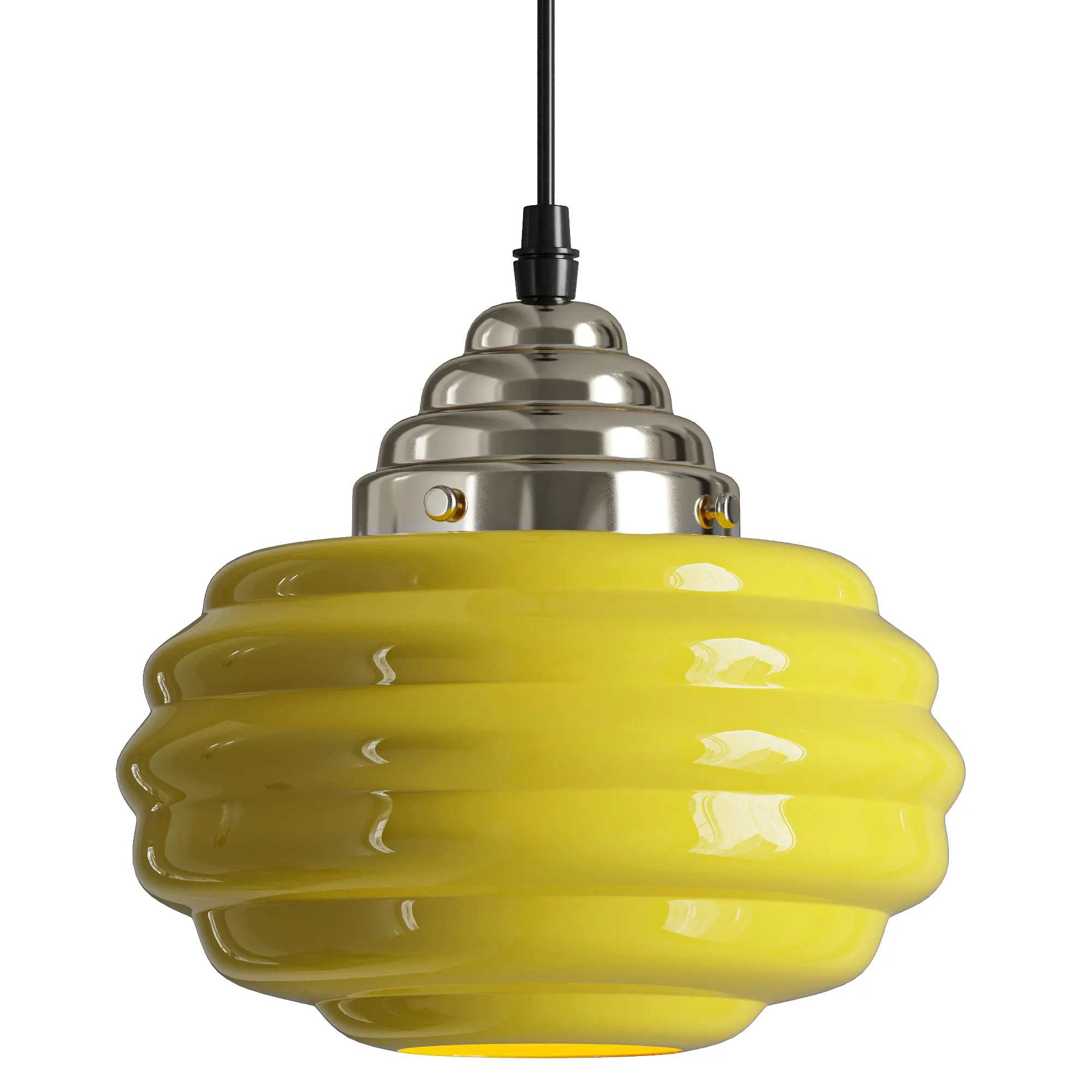 Luz pendente de vidro decorativa Cirren Modelo 3D .c4d .max .obj .3ds .fbx .stl .blend 