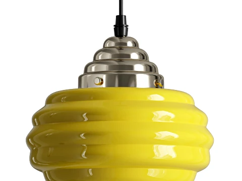 Lampada a sospensione in vetro decorativo Cirren Modello 3D