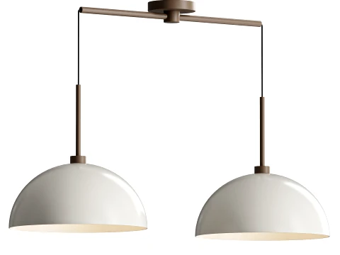 Handmade 2 piece pendant light 3D Model