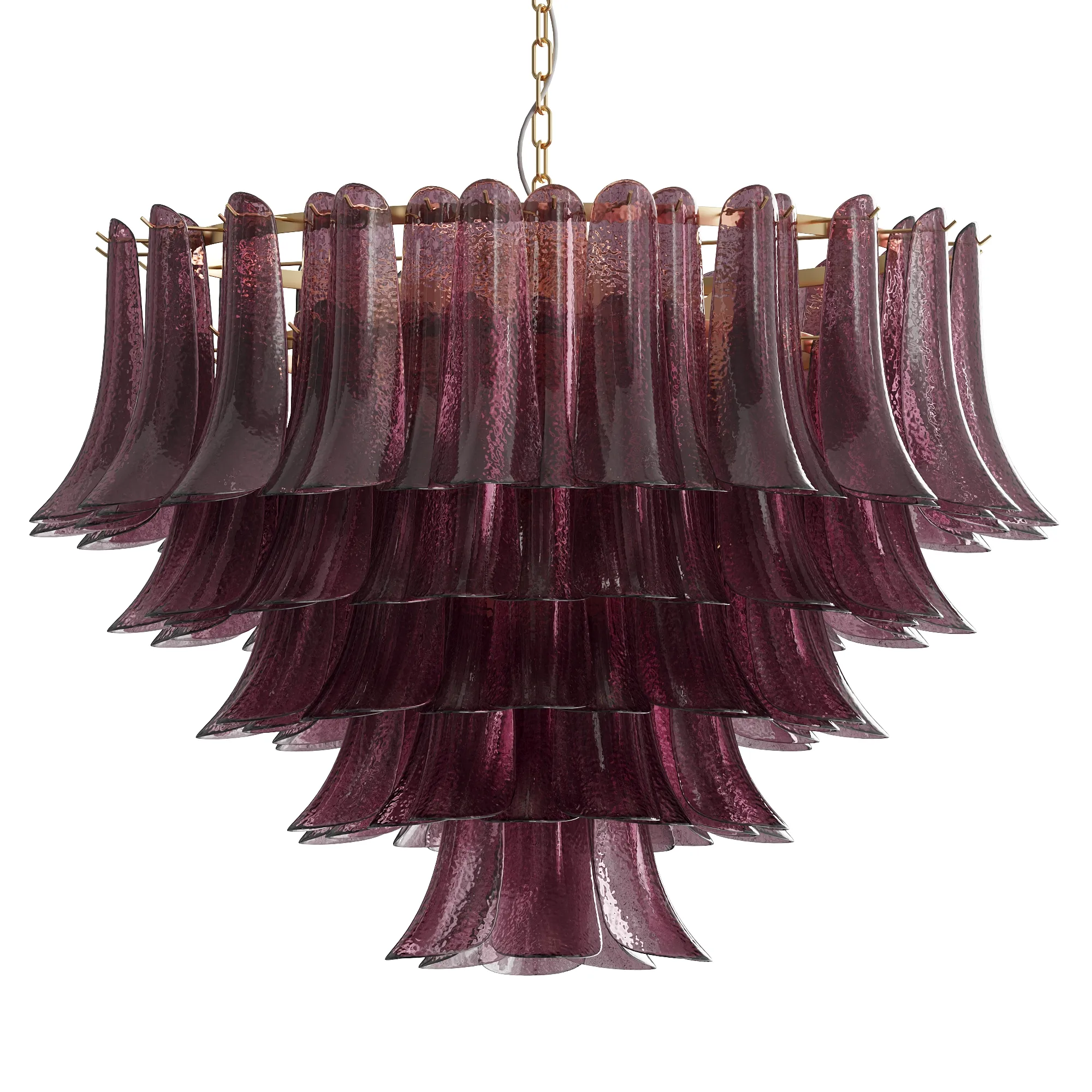 Large Modern Italian Murano Chandelier Palma 3D Model .c4d .max .obj .3ds .fbx .stl .blend 