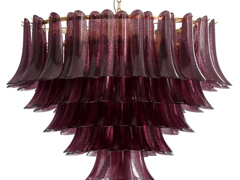 Large Modern Italian Murano Chandelier Palma 3D Model