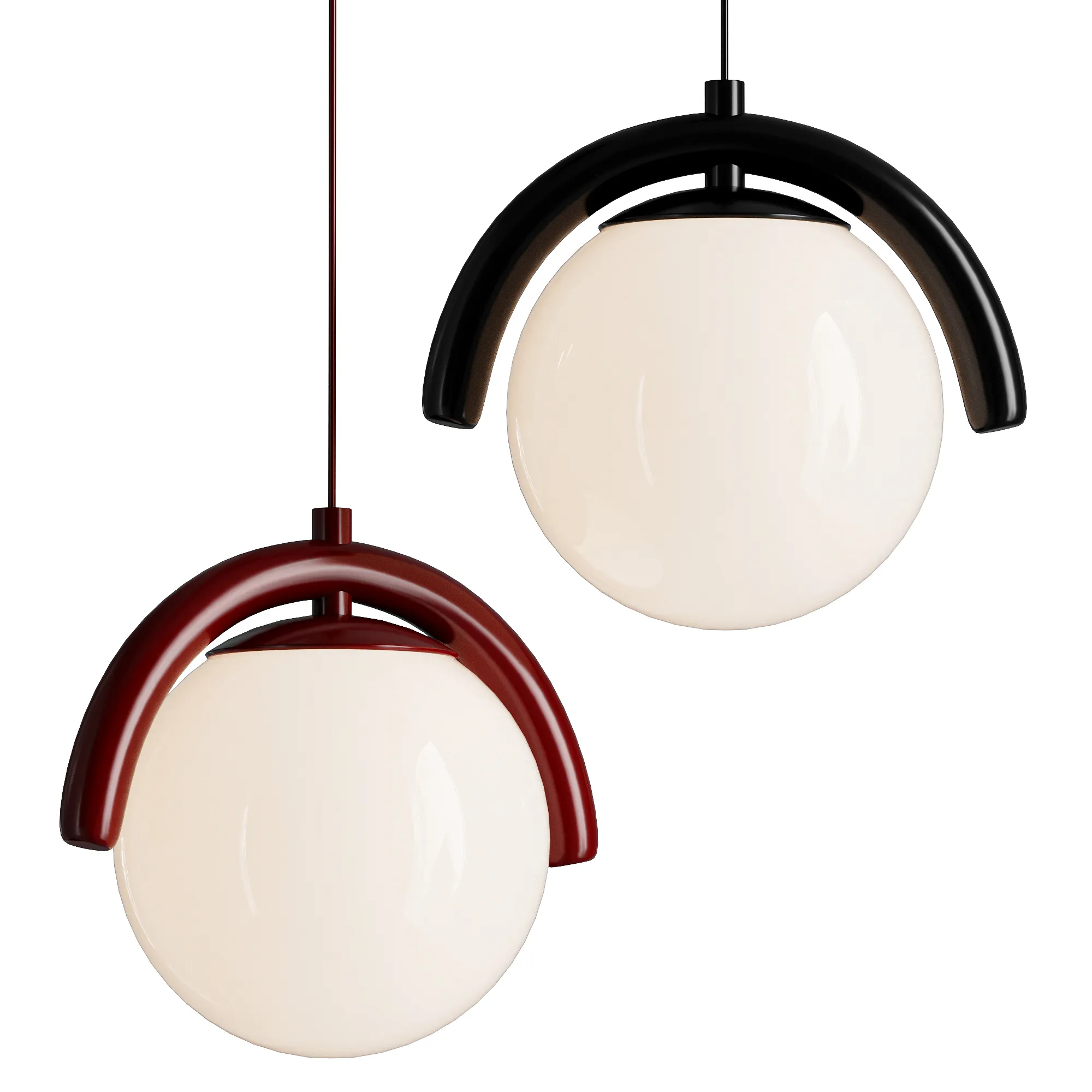 Lenox Linear Ball Pendant Lamp 3D Model .c4d .max .obj .3ds .fbx .stl .blend