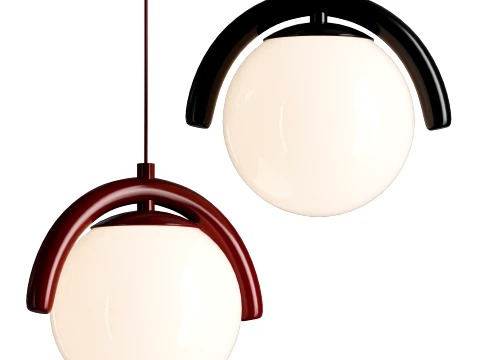 Lenox Linear Ball Pendant Lamp 3D Model