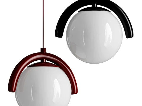 Lenox Linear Ball Pendant Lamp 3D Model