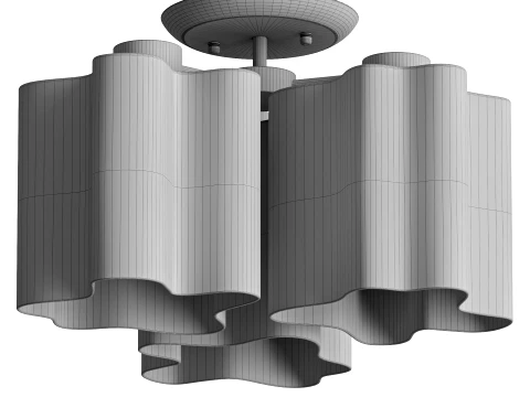 Lightstar Nubi 802033 01443 Lustre de teto em uma hasteLightstar Nubi 802033 01443 Lustre de teto Modelo 3D
