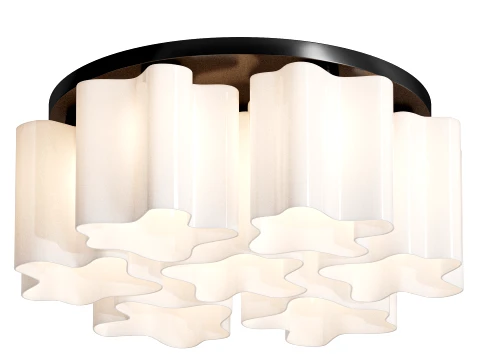 Lightstar Nubi 802097 01443 Ceiling Chandelier 3D Model