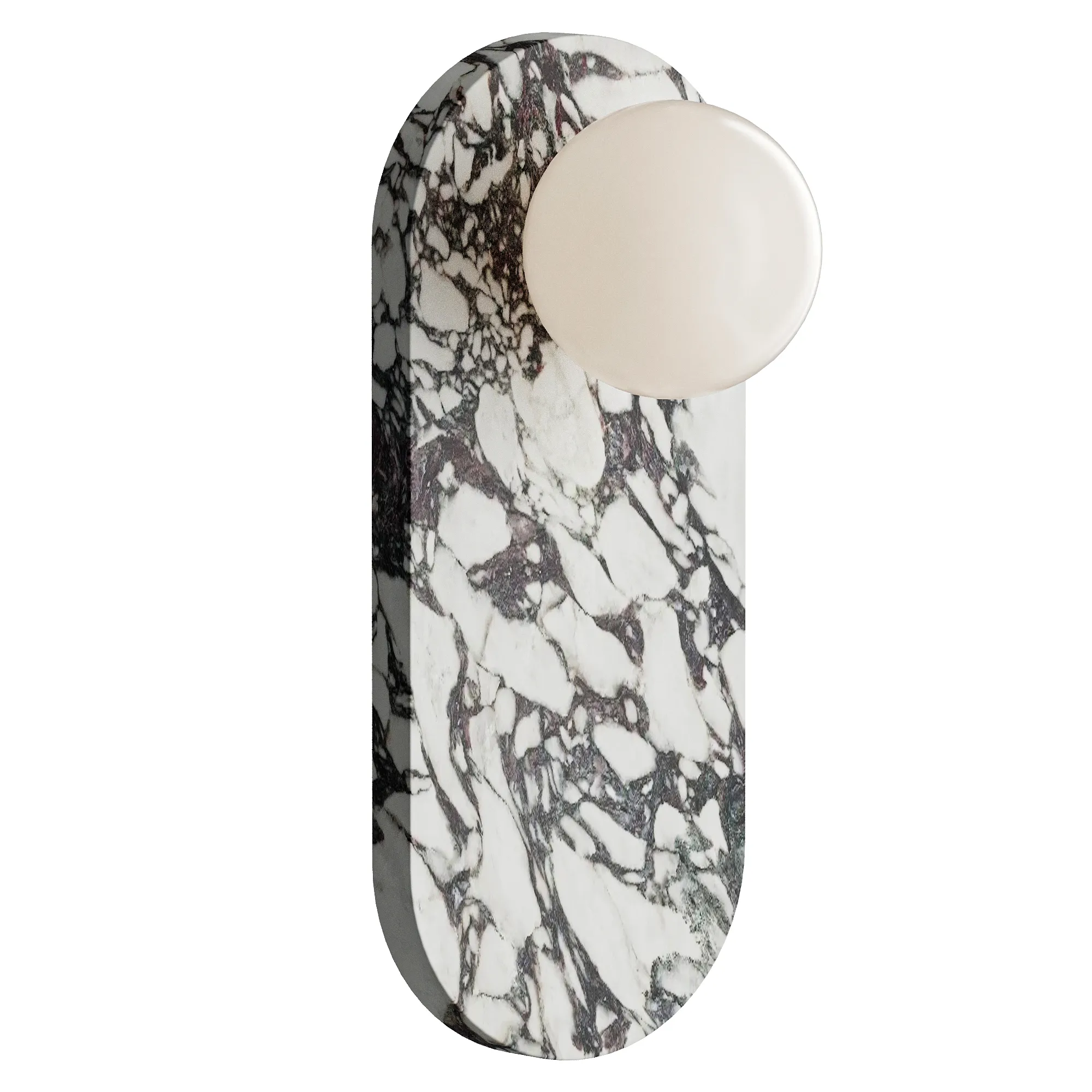 Modulo Marble Wall Lamp 1heads 3D Model .c4d .max .obj .3ds .fbx .stl .blend 