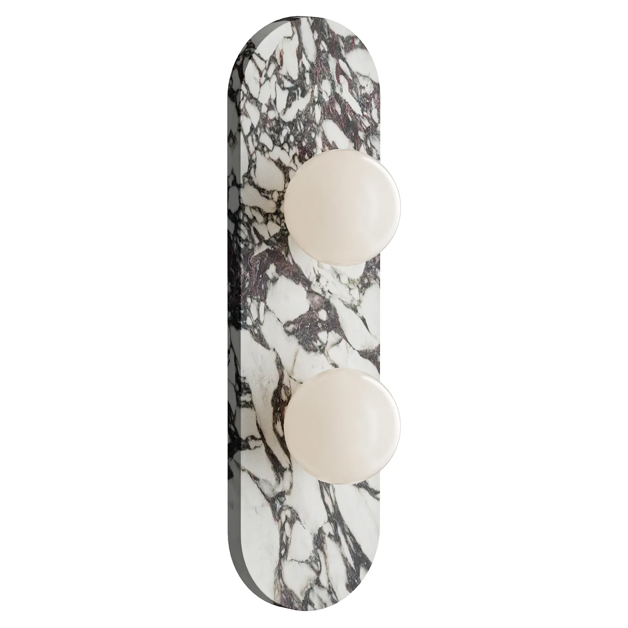 Modulo Marble Wall Lamp 2 heads 3D Model .c4d .max .obj .3ds .fbx .stl .blend 