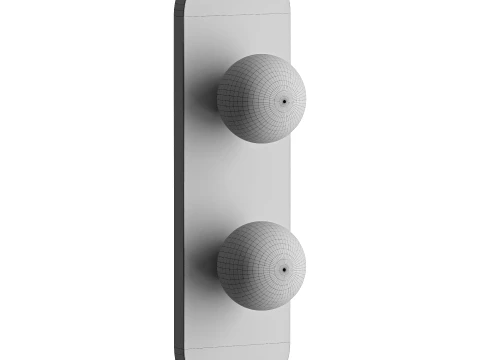 Modulo Marble Wall Lamp 2 heads 3D Model