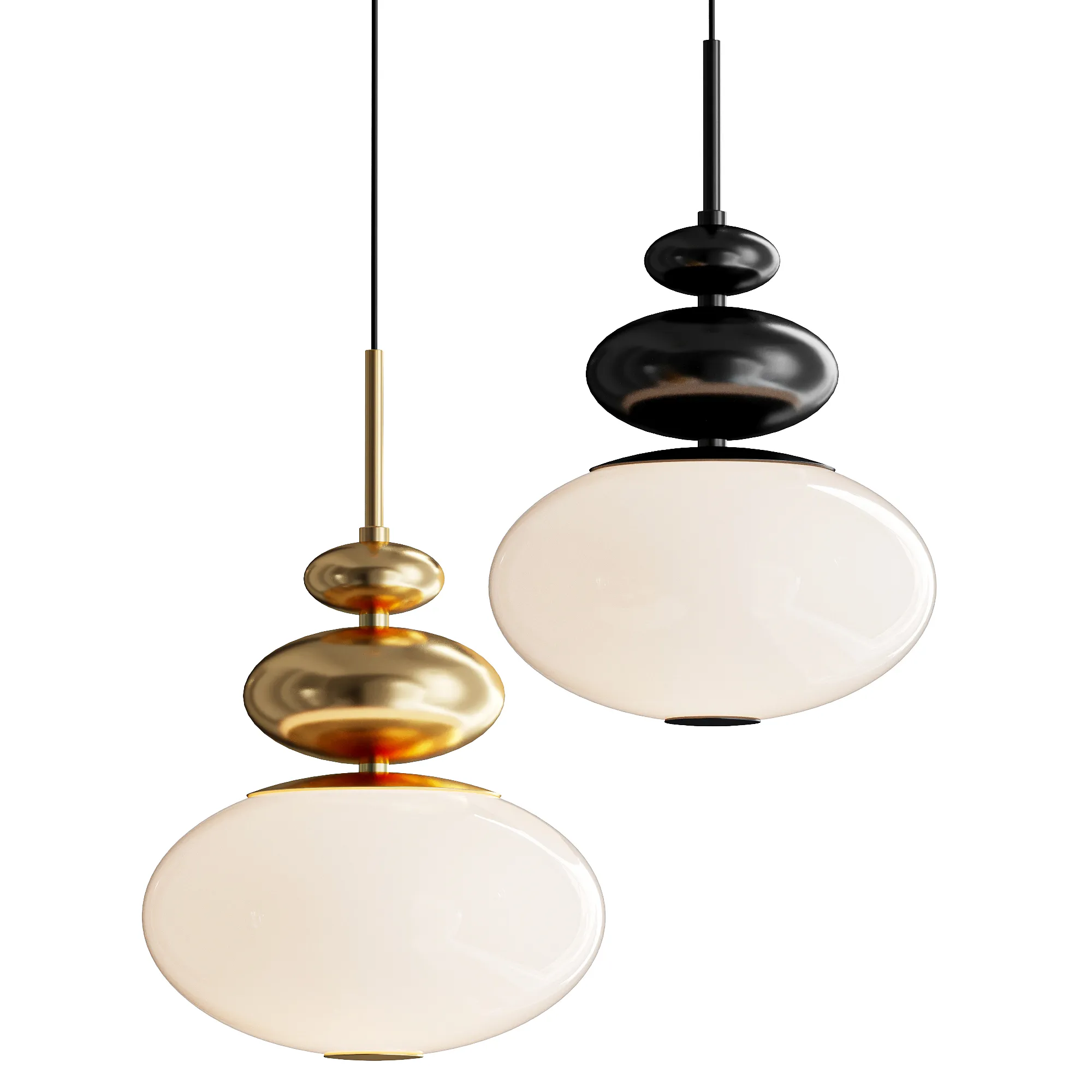 Trendy Trinity Kolye 3D Model .c4d .max .obj .3ds .fbx .stl .blend 