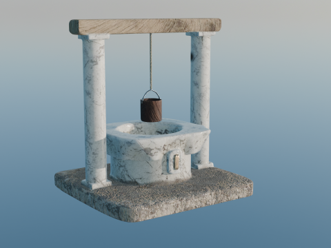 Roman Fountain 3D Model