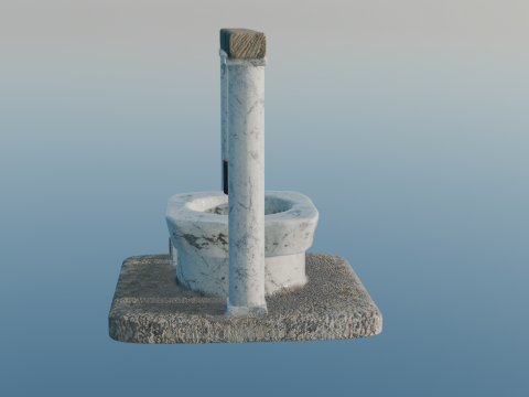 Roman Fountain 3D Model