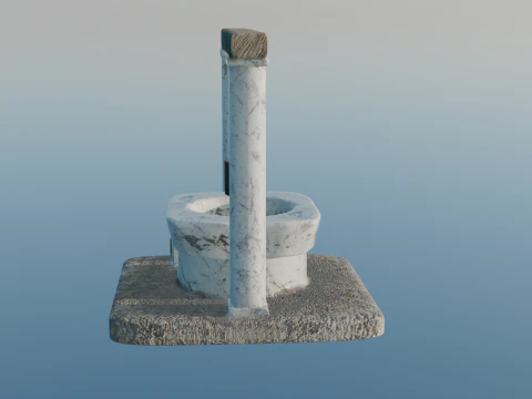 Roman Fountain 3D Model