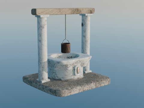 Roman Fountain 3D Model