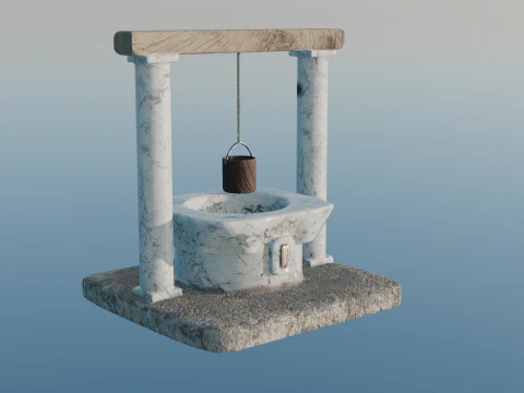 Roman Fountain 3D Model