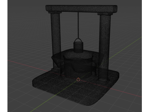 Roman Fountain 3D Model