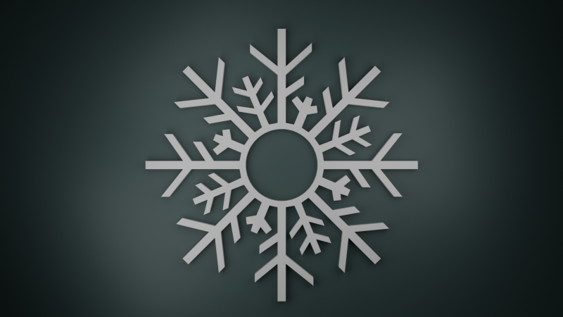 Snowflake Model 3D .c4d .max .obj .3ds .fbx .stl .blend 