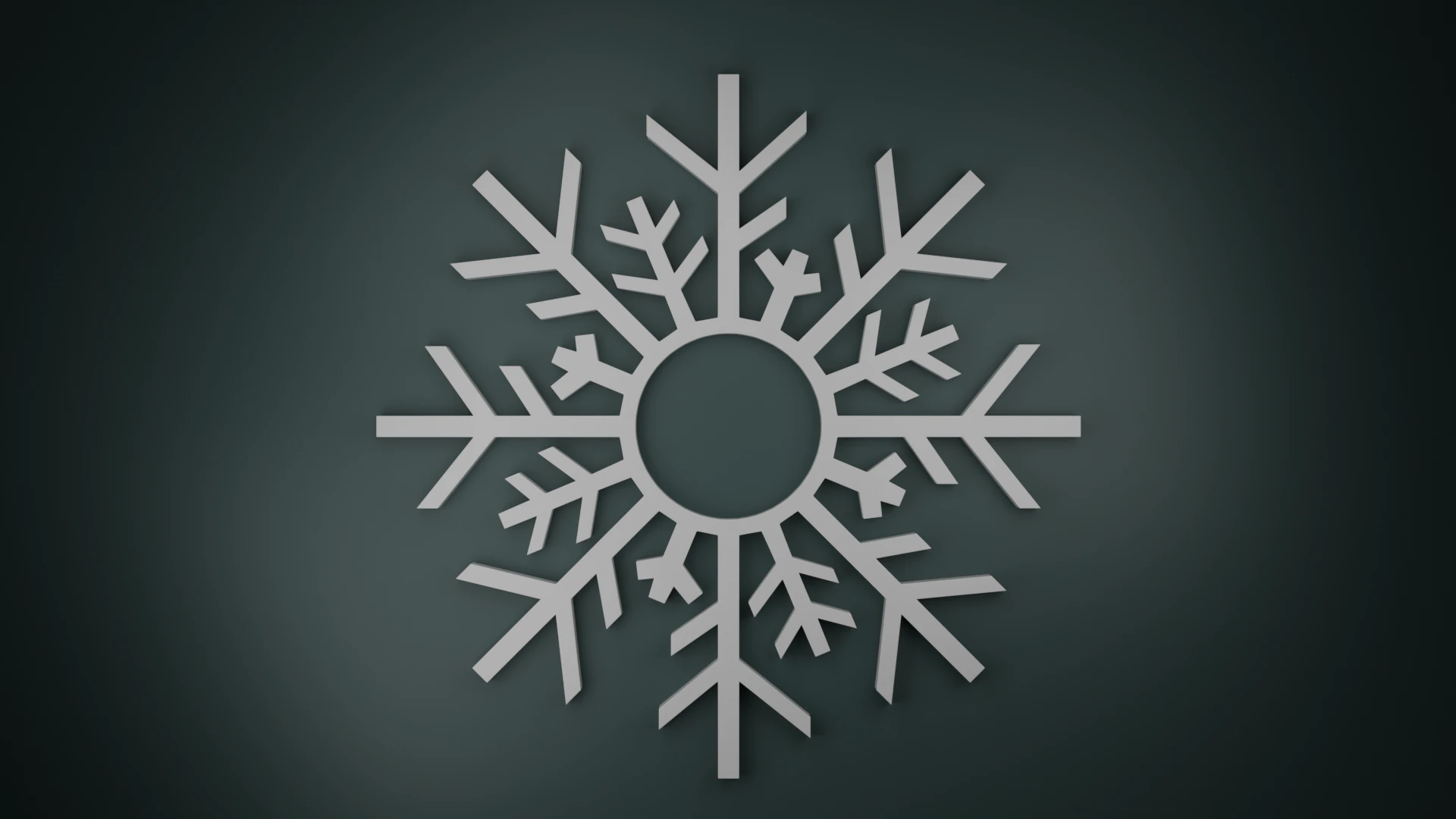 Snowflake 3D Model .c4d .max .obj .3ds .fbx .stl .blend