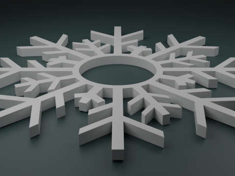 Snowflake Model 3D