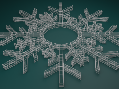 Snowflake Model 3D