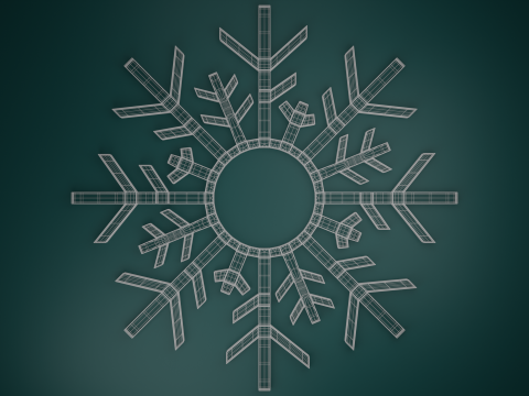 Snowflake Model 3D
