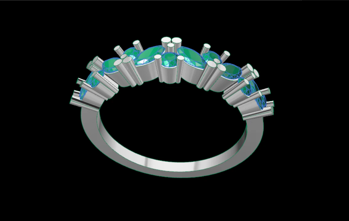 ダイヤモンドリング 3Dモデル .c4d .max .obj .3ds .fbx .stl .blend 