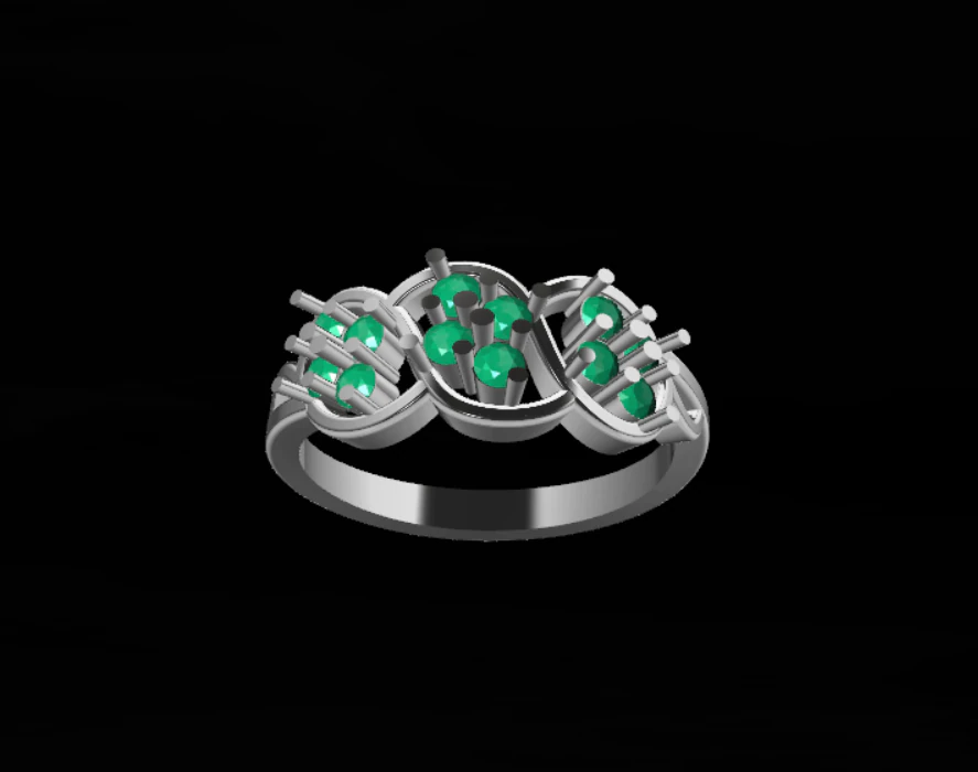 DIAMOND RING 3D Model .c4d .max .obj .3ds .fbx .stl .blend 