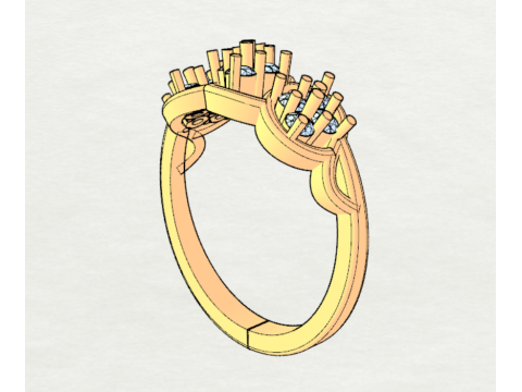 DIAMOND RING 3D Modell