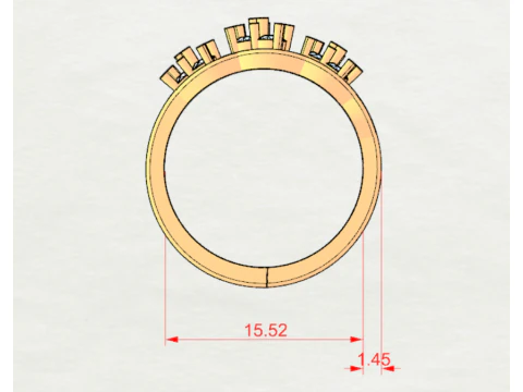 DIAMOND RING 3D Model