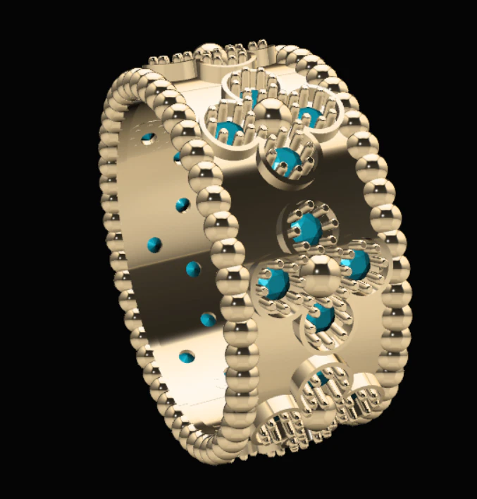 PREMIUM LADIES RING 3D Model .c4d .max .obj .3ds .fbx .stl .blend