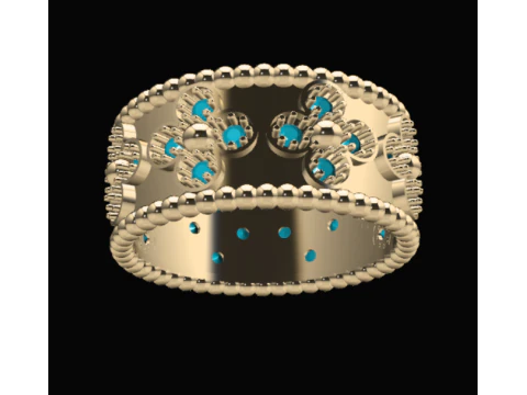 PREMIUM LADIES RING 3D Model