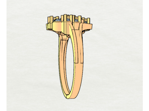 LADIES DIAMOND RING 3Dモデル
