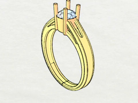 PREMIUM RING 3D Model