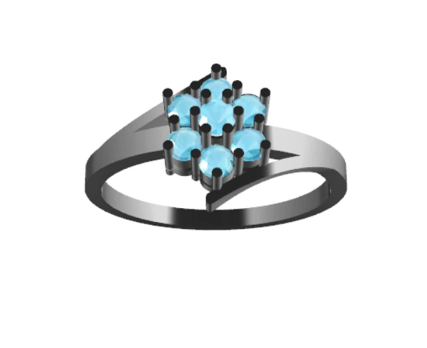 PREMIUM LADIES RING 3D Model .c4d .max .obj .3ds .fbx .stl .blend 