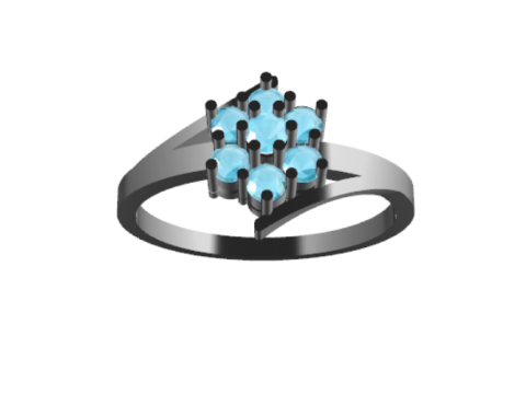 PREMIUM LADIES RING 3Dモデル