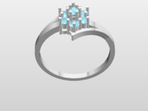 PREMIUM LADIES RING Modèle 3D