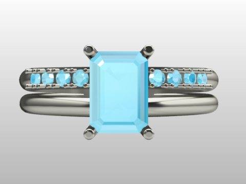 PREMIUM LADIES RING 3Dモデル