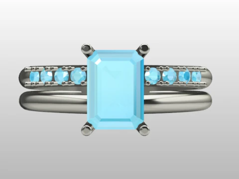 PREMIUM LADIES RING 3D Model