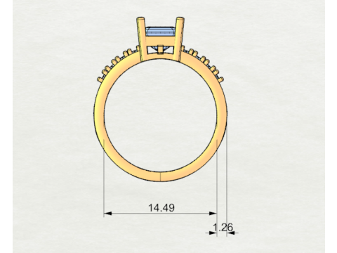 PREMIUM LADIES RING 3Dモデル