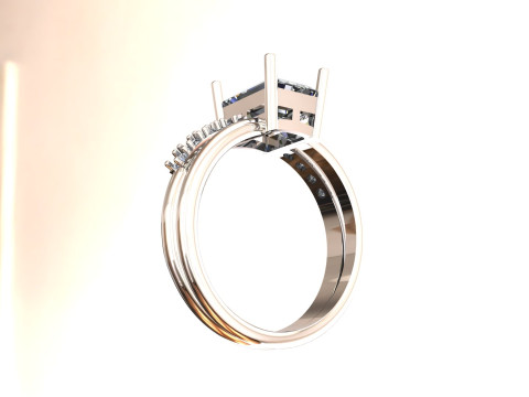 PREMIUM LADIES RING Modèle 3D