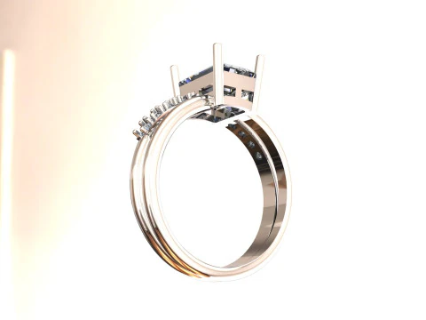 PREMIUM LADIES RING 3D Model