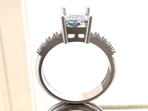 PREMIUM LADIES RING Modèle 3D