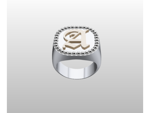 SIGNET RING Model 3D