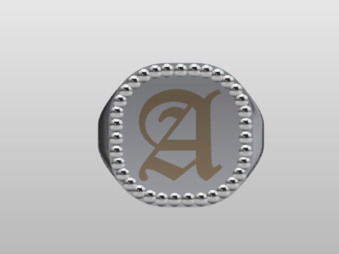 SIGNET RING Model 3D