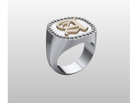 SIGNET RING Model 3D