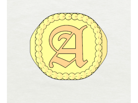 SIGNET RING Model 3D