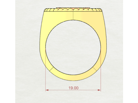 SIGNET RING Model 3D