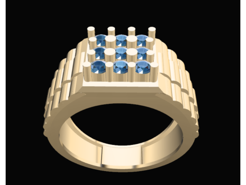 GENTS DIAMOND RING 3Dモデル